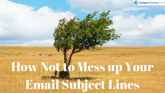‘How Not to Mess up Your Email Subject Lines’ In this blog post, you will learn how not to mess up your email subject lines so that people will actually open your emails and read them. First, you will find 6 types of email subject lines you should avoid. Then, you will find 7 tips to optimize your subject line and finally, 20 creative email subject line example templates are listed. Find them here: http://bit.ly/EmailSubL