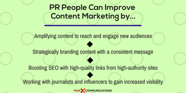 PR People Can Help Content Marketing by....