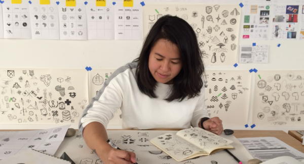 how to design a logo sketch