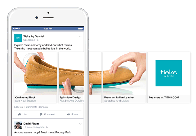 facebook linkedin carousel ads