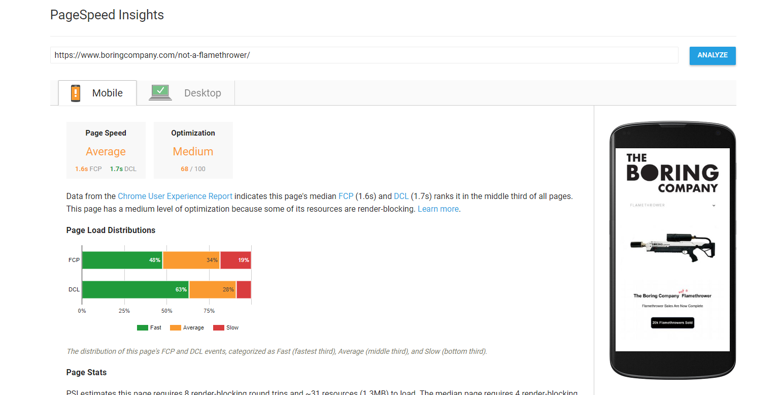 SEO Audit Page Speed