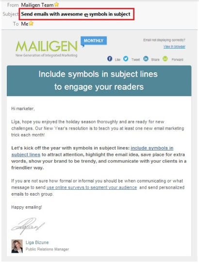 Mailigen Monthly