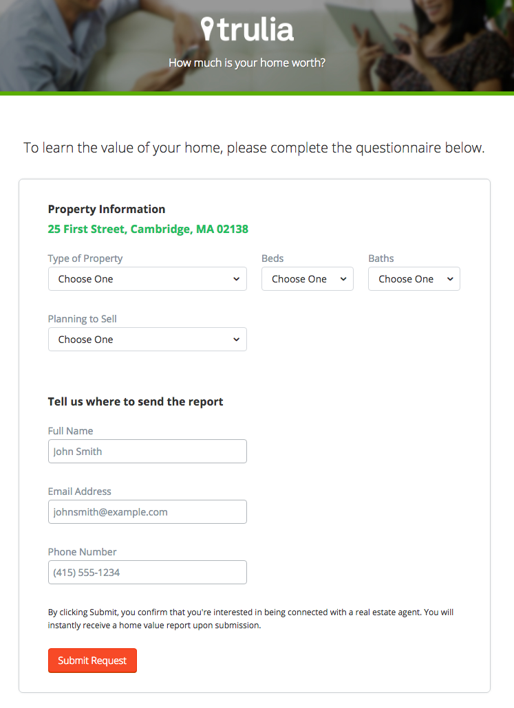 Trulia Form