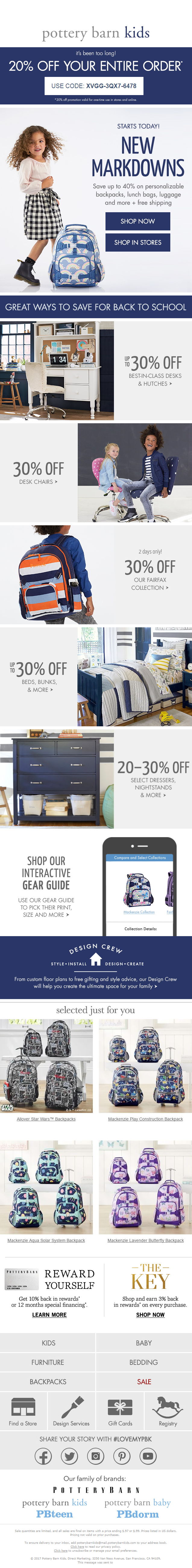 Pottery barn kids