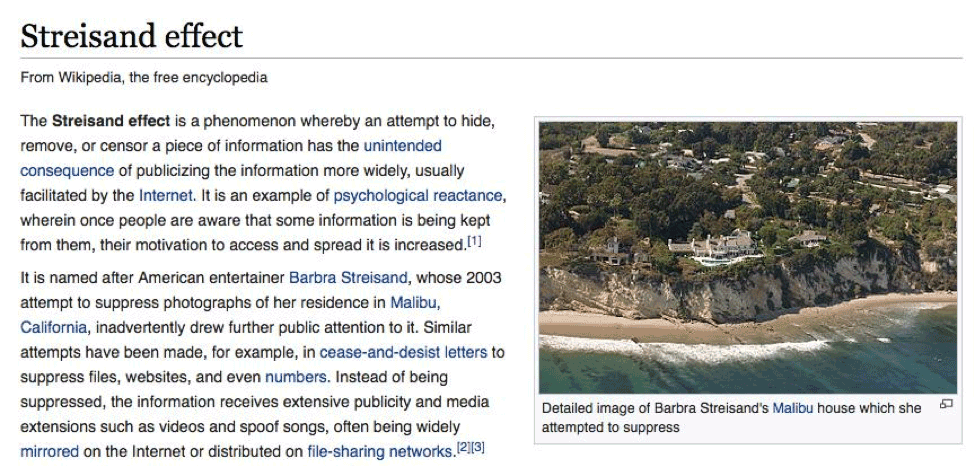 Streisand-effect