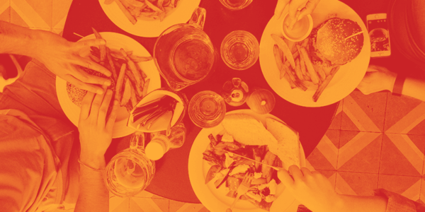 A unique client appreciation event, ideas of which really run the gamut, can be as simple as a group dinner, as pictured here.