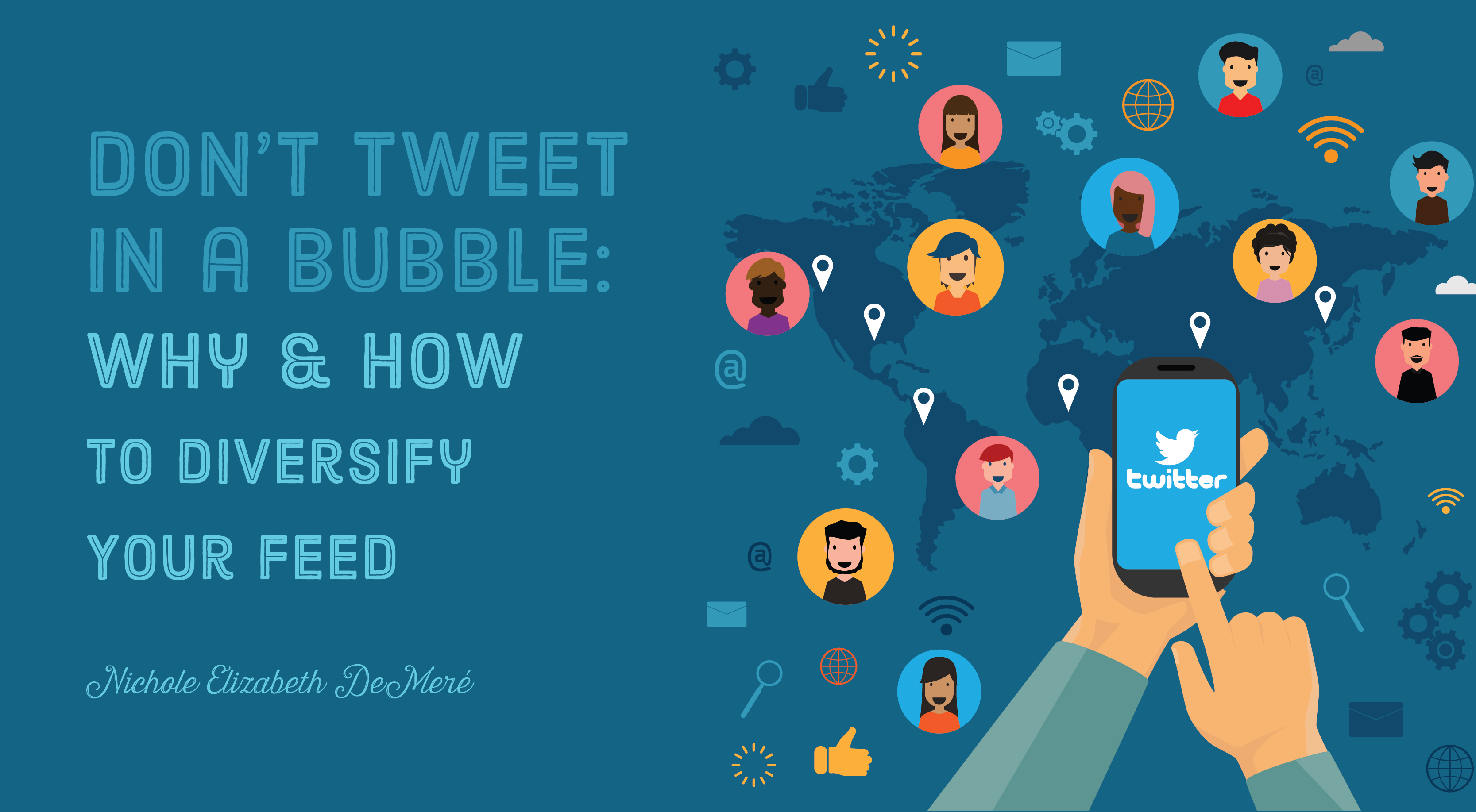 But why but how. Diversify. twitter feed. why not bubble.
