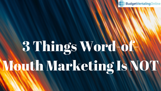 ‘3 Things Word-of-Mouth Marketing Is NOT’ How referable are you? Do you get referrals without having to ask? If not, there are a few steps you can do to increase your word-of-mouth marketing, which you will find in this blog post. However, three common misconceptions are demystified first: http://bit.ly/WOMMNot