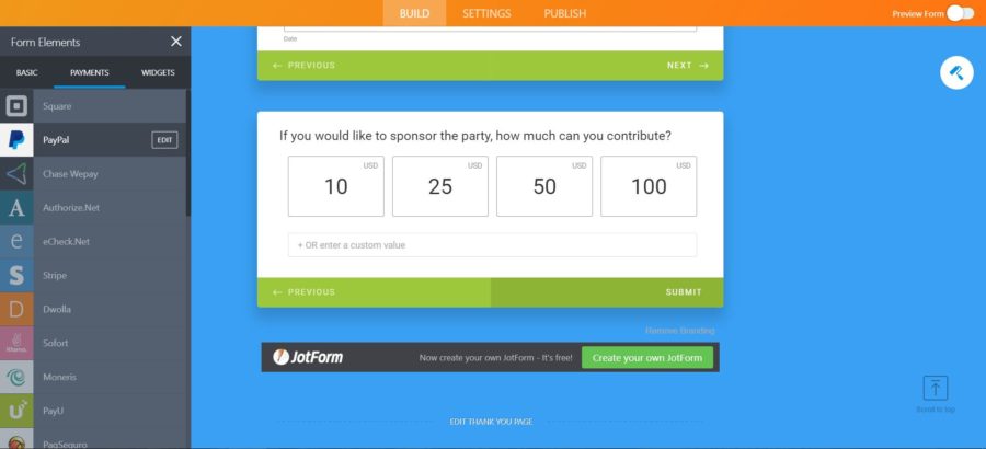 Jotform - Easy, free visual online form builder