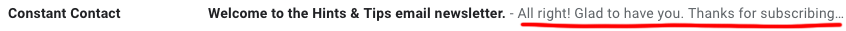 The right preheader text can add context without taking away any of the suspense. 