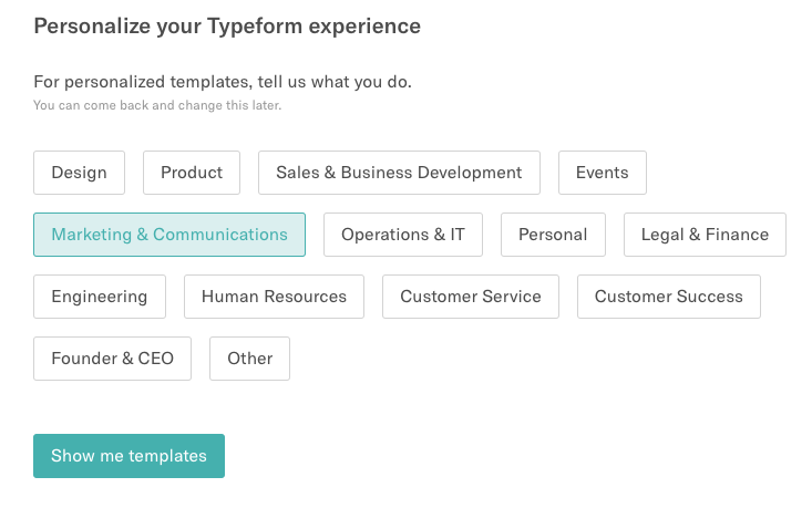 Typeform - Top free online form builder