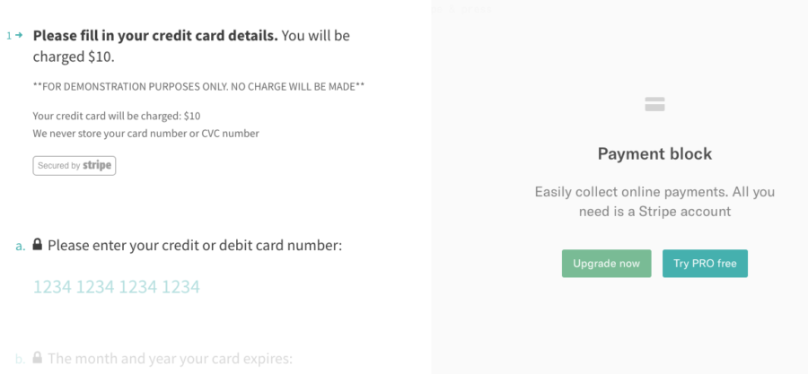 Typeform online form builder free