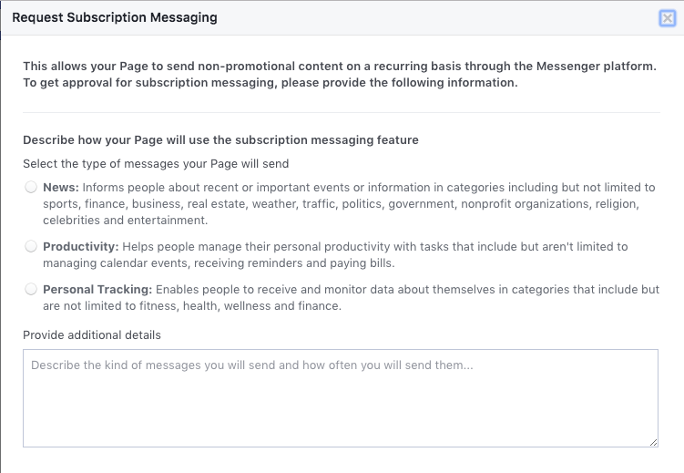 working around Facebook messengers new rules