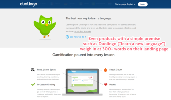 Duolingo landing page