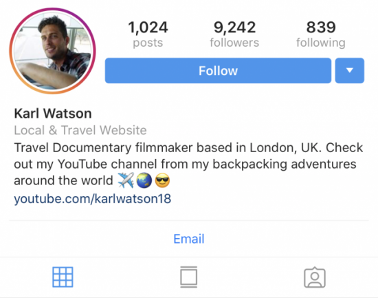 Instagram-micro-influencer-karl-watson-example