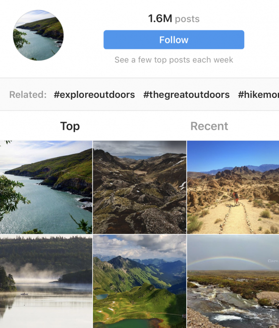 Instagram-micro-influencer-hashtag-example