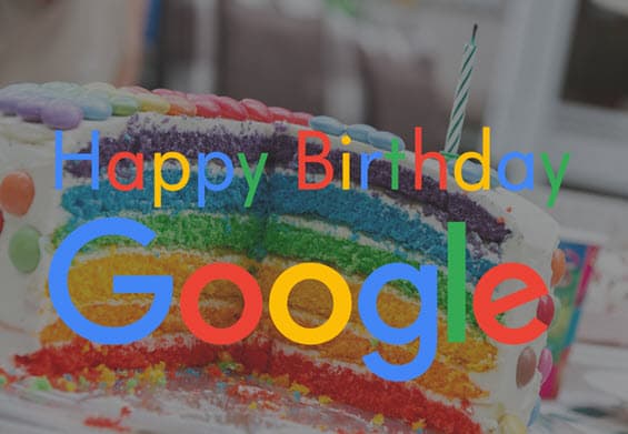 Happy Birthday Google Cake