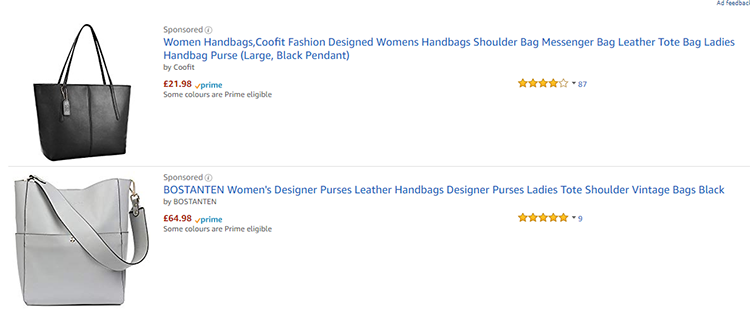 Amazon sponsored ads