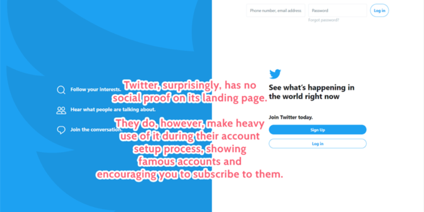 twitter landing page