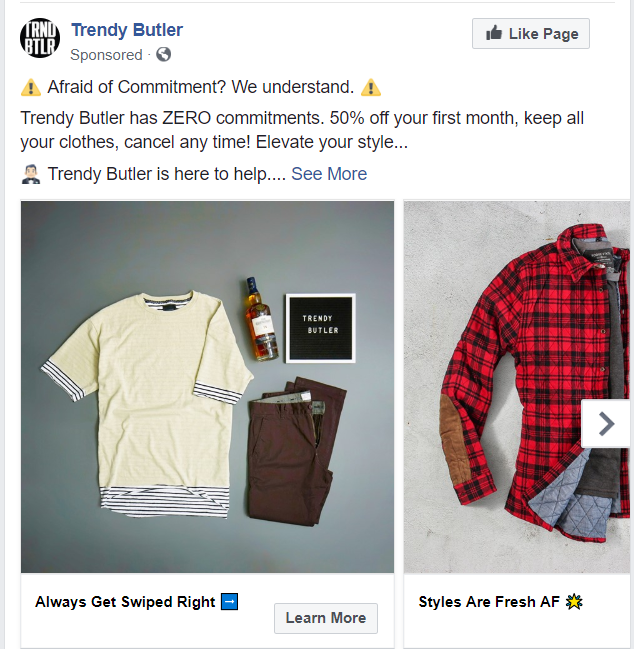 Trendy Butler runs a referral program, giving them paid owned earned media, all in one.