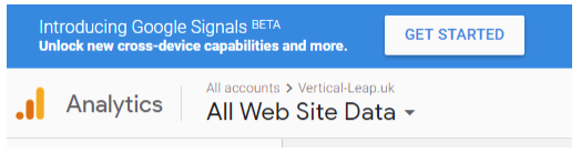 Google Signals in Analytics