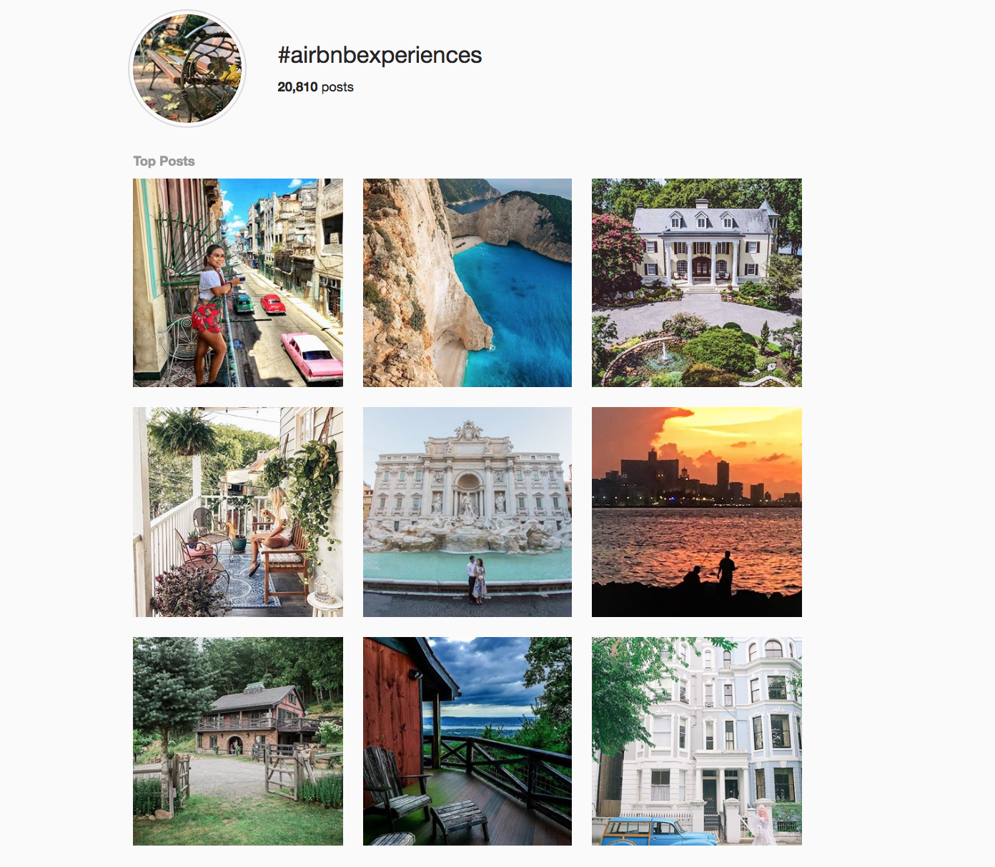 Instagram Strategy: Airbnb Experiences