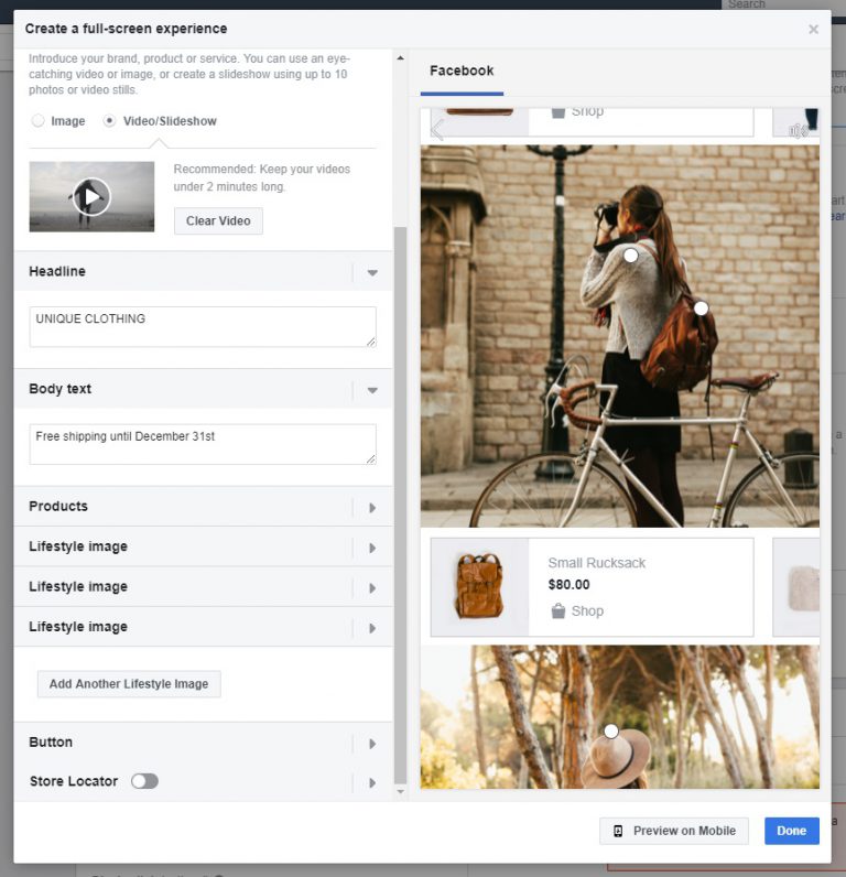 how to Creating Facebook collection ads