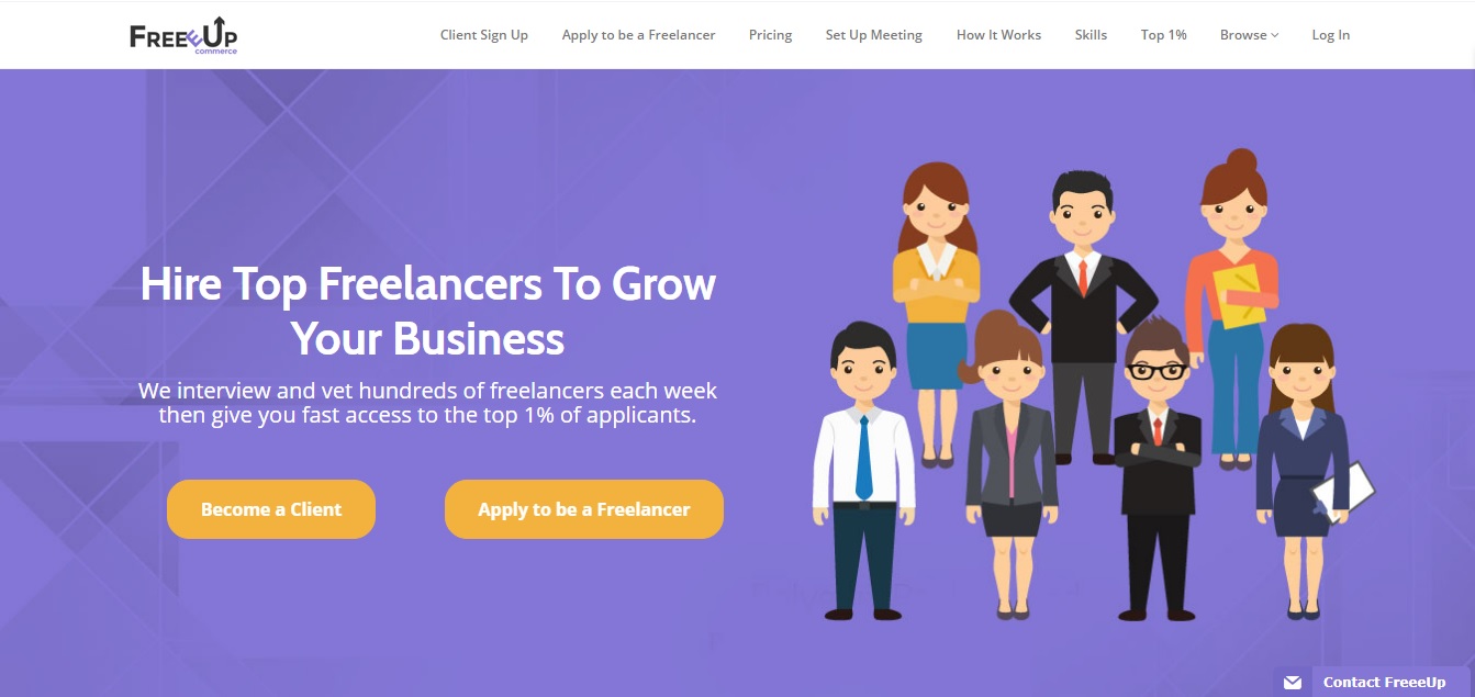 pre-vetting freelance marketplaces FreeeUp