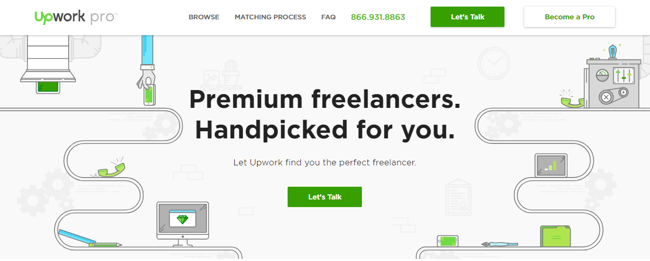 pre-vetting freelance marketplaces. UpWork Pro