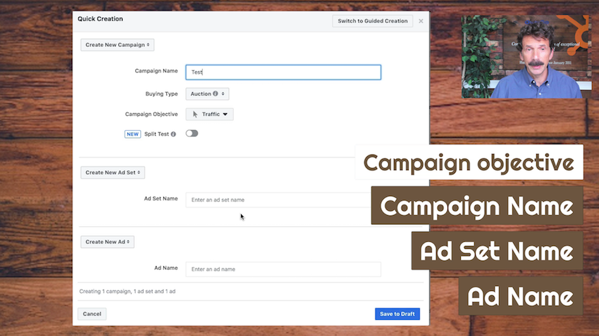 fill in with the details of the campaign