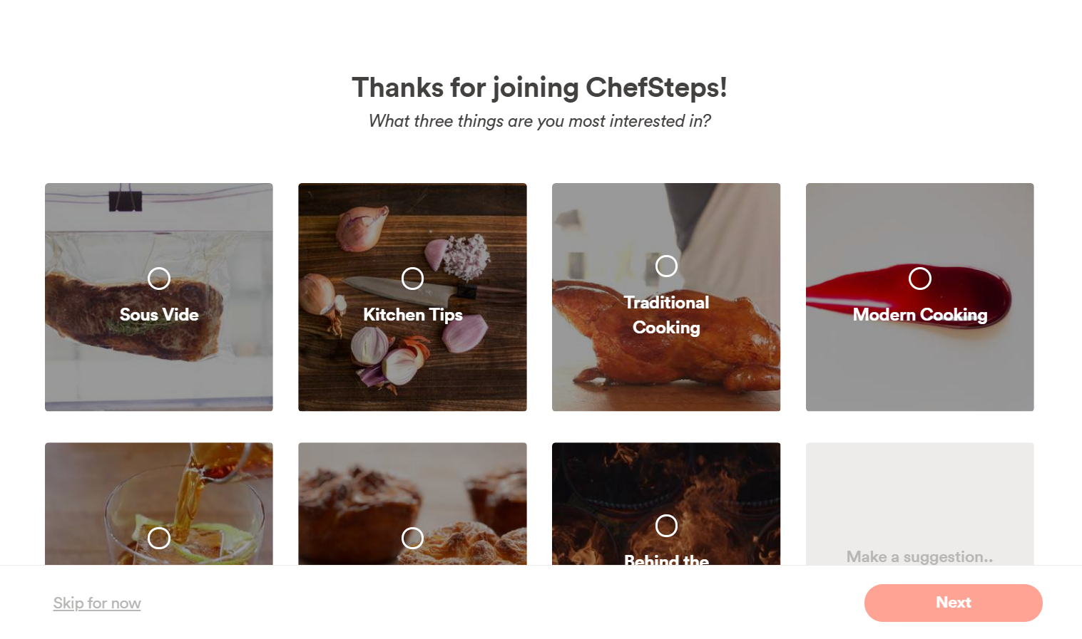 chefsteps thank you