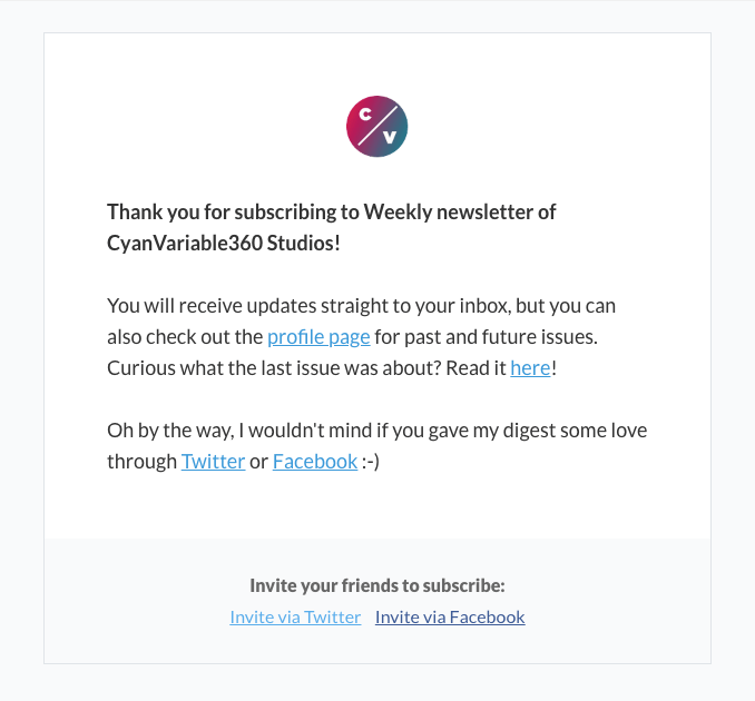 2 customer thank you email example
