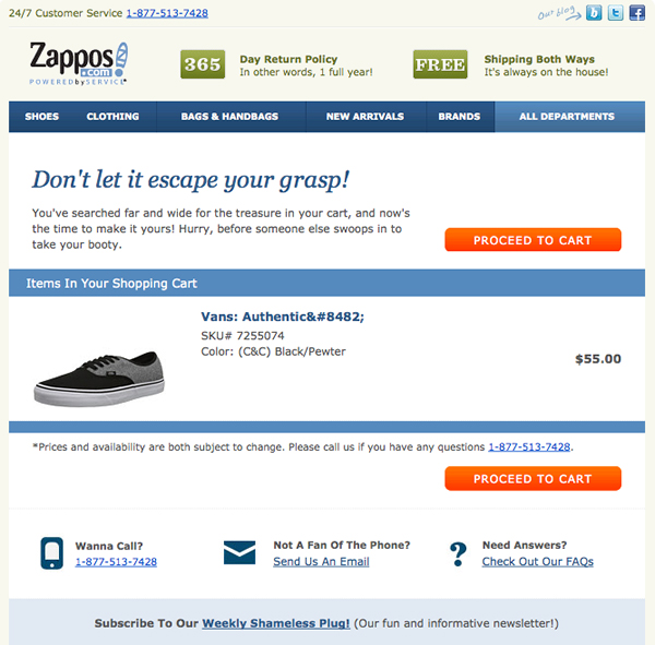 Zappos-Abandoned-Cart-Email