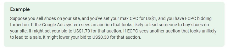 example of enhanced cpc bidding