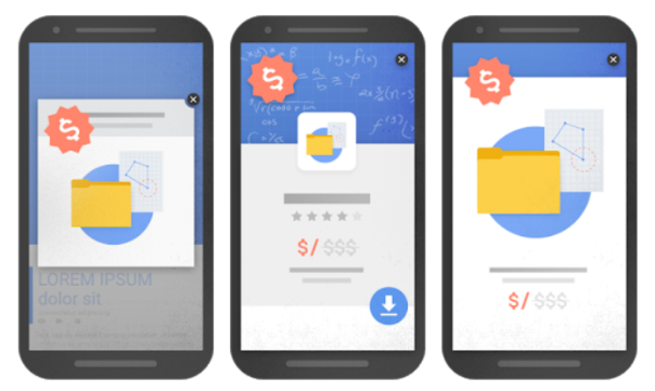 google interstitial examples