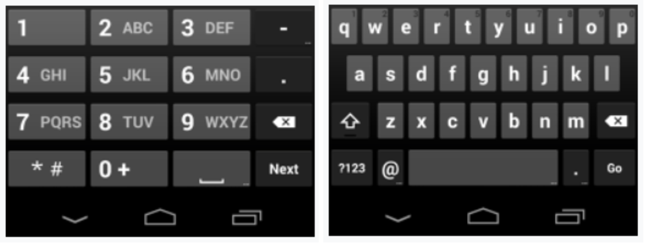 mobile specific keyboards