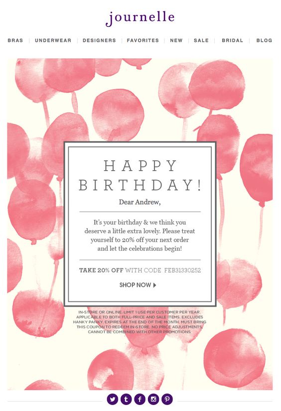 Journelle email that isnt a bulk email