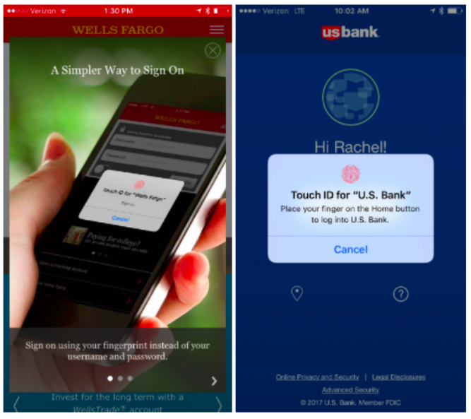 Fingerprint ID for Banking Apps