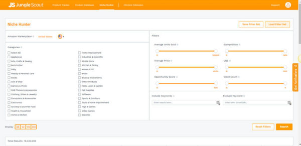 JungleScout - finding products for Amazon
