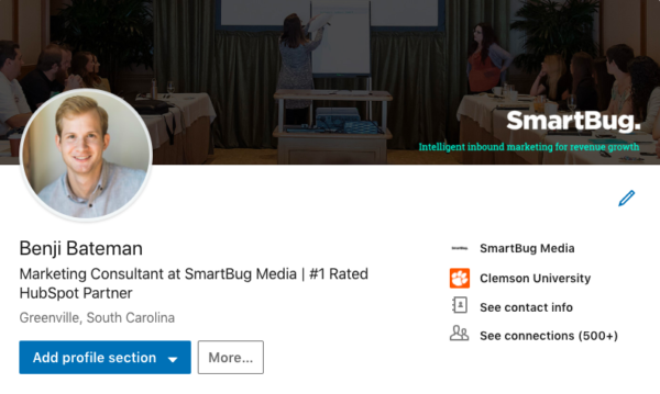 How to Optimize Your LinkedIn Profile - Benji Bateman Linkedin 600x359 