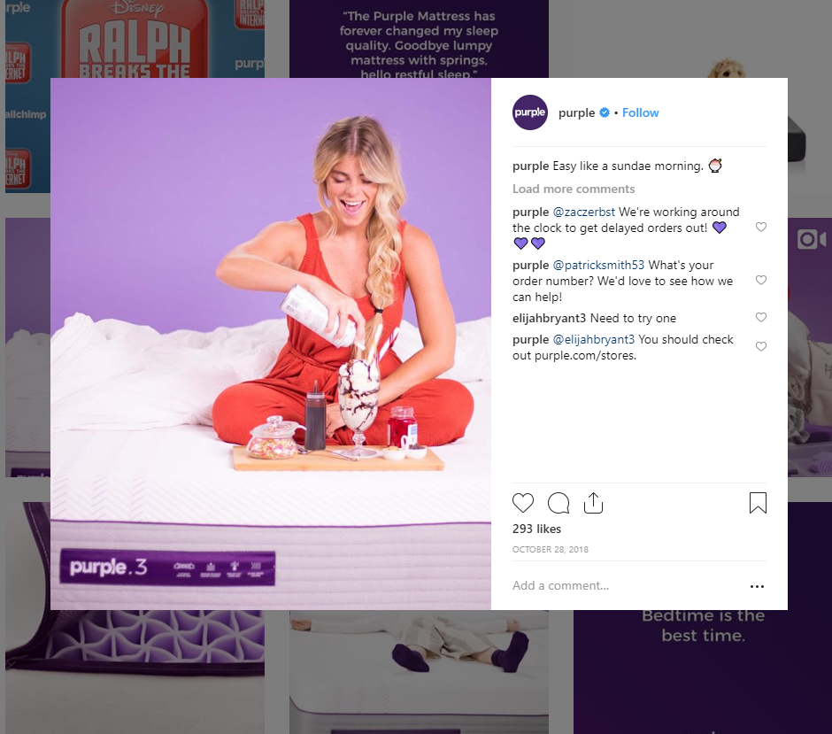 purple instagram