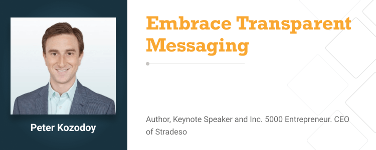 Peter Kozodoy, Author, Keynote Speaker and Inc. 5000 Entrepreneur. CEO of Stradeso