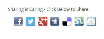 sharing is caring social media icons
