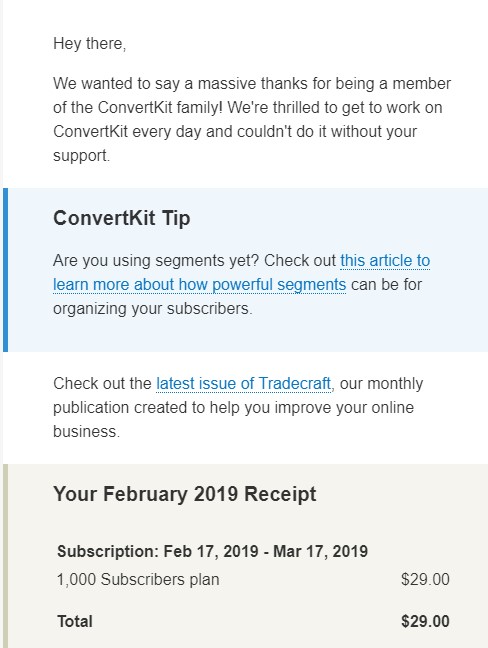 convertkit transactional email