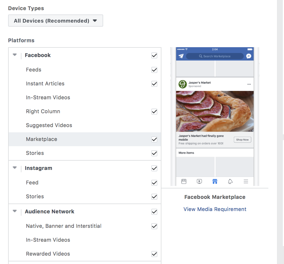 Facebook introduces ads in Marketplace