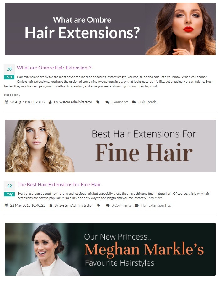 hair products online store blog