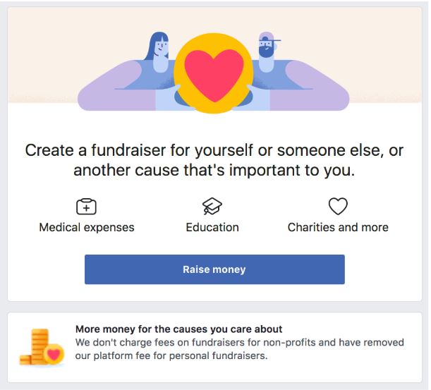 create a facebook fundraiser