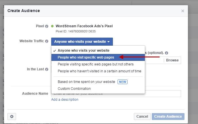 create audience for Facebook ecommerce