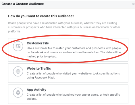 Facebook Lead Ads vs. Landing Pages Customer File
