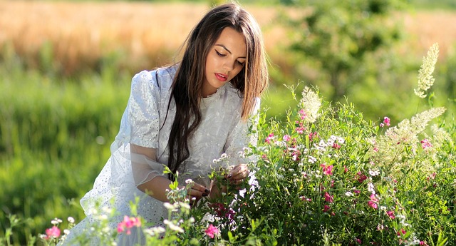 woman planting and reaping what she sow